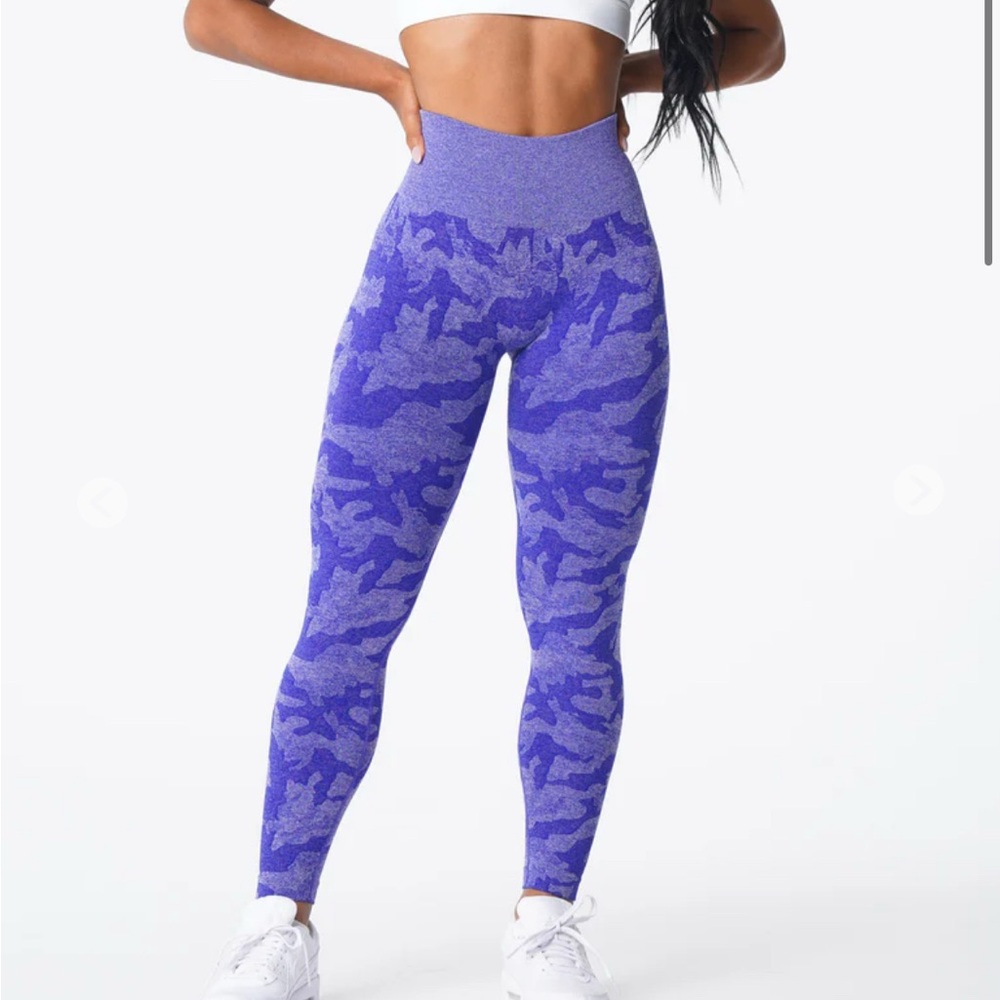 NVGTN Electric Blue Camouflage Leggings